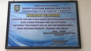 Read more about the article Maklumat Pelayanan Bakesbangpol Kota Madiun